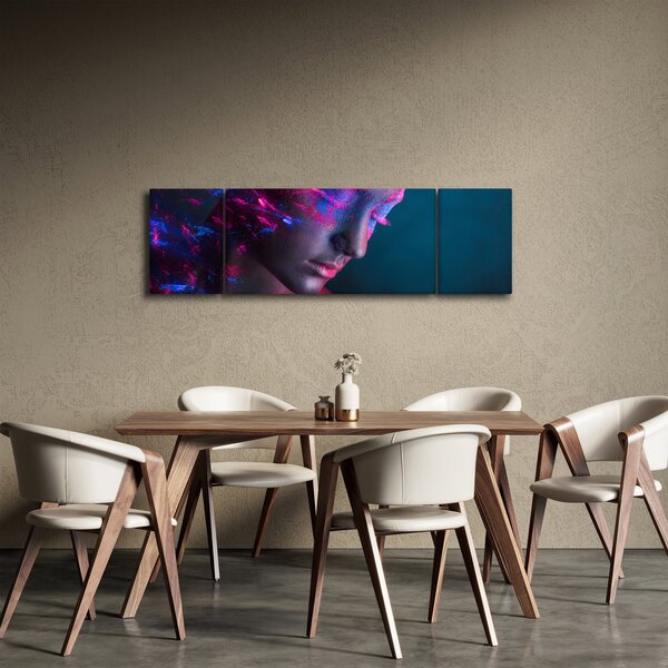 Třpytivý obraz ženy (170x50 cm)