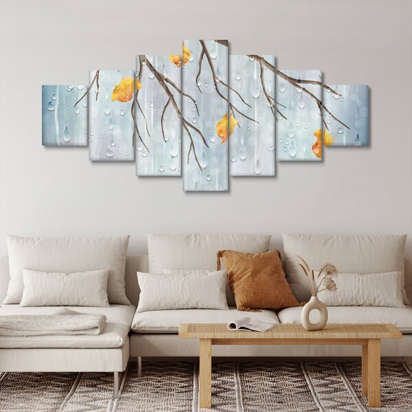 Obraz - Deštivý podzim (210x100 cm)