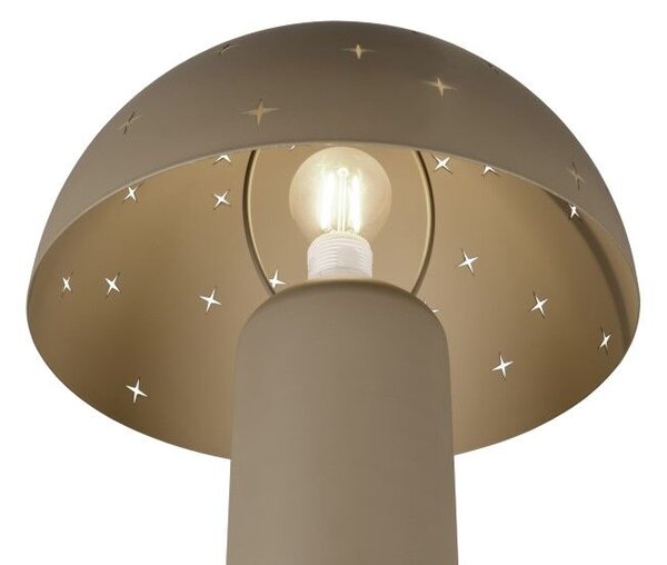 TRIO Reality R51361041 SETA dekorační stolní lampička 1xE14 V320mm taupe