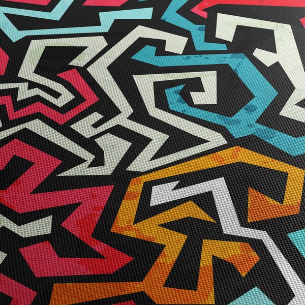 Obraz grafické abstrakce (70x50 cm)