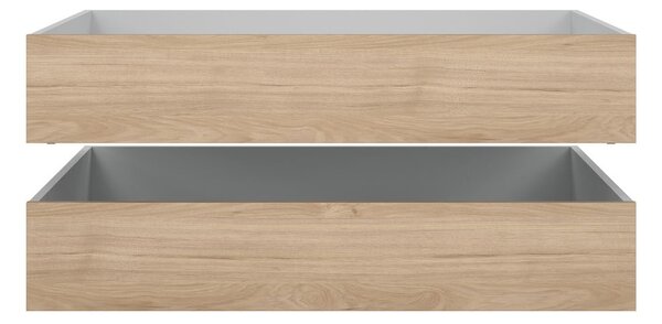 Šuplíky pod postel v přírodní barvě v sadě 2 ks 90x190/140x190 cm Naia – Tvilum