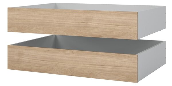 Šuplíky pod postel v přírodní barvě v sadě 2 ks 90x190/140x190 cm Naia – Tvilum