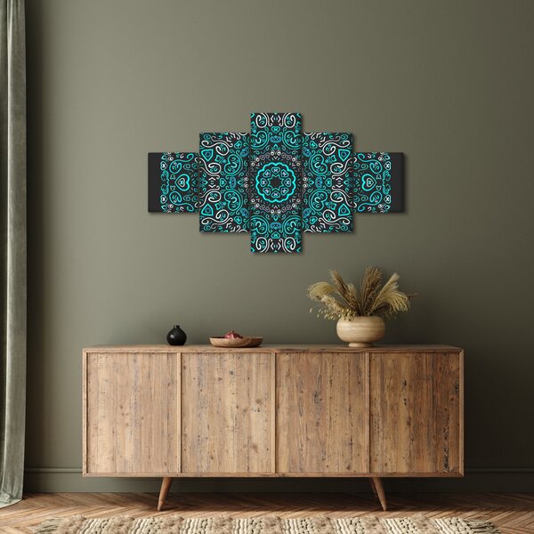 Obraz ornamentální abstrakce (125x70 cm)