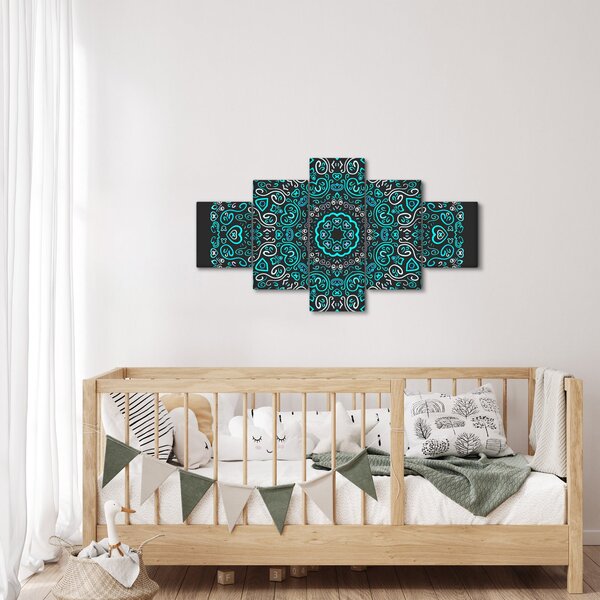 Obraz ornamentální abstrakce (125x70 cm)