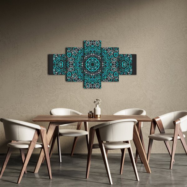 Obraz ornamentální abstrakce (125x70 cm)