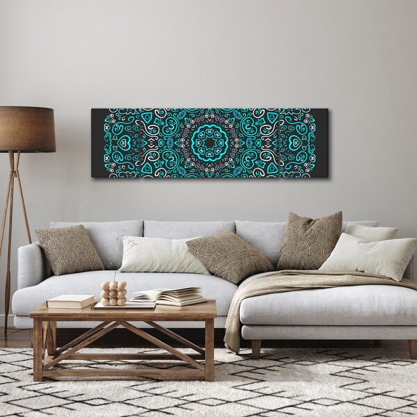 Obraz ornamentální abstrakce (170x50 cm)