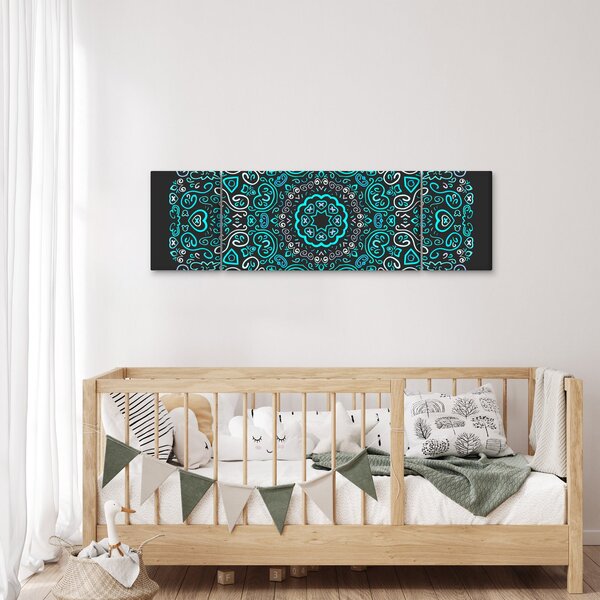 Obraz ornamentální abstrakce (170x50 cm)