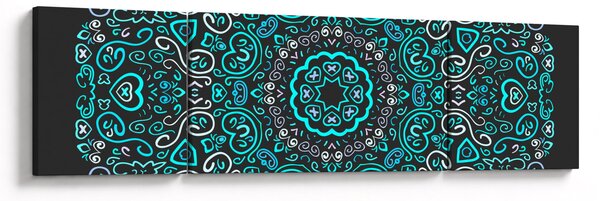 Obraz ornamentální abstrakce (170x50 cm)