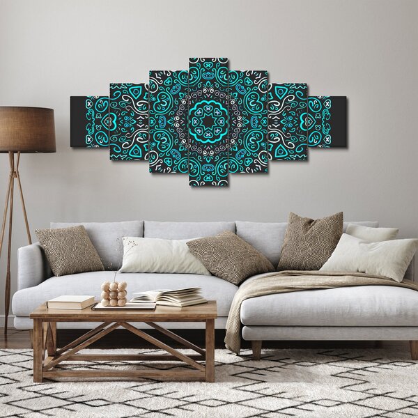 Obraz ornamentální abstrakce (210x100 cm)