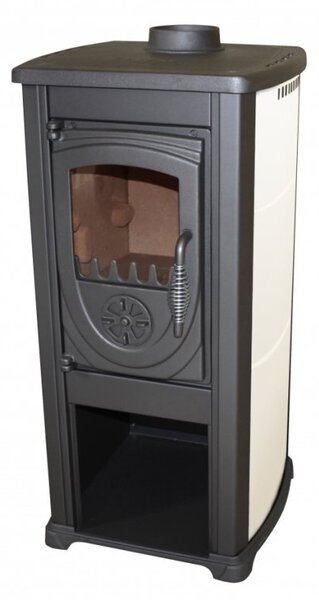 BELLA THALIA, krbová kamna OKTA ECO, teplovzdušná 3,9 kW, krémová