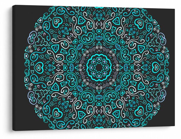 Obraz ornamentální abstrakce (70x50 cm)