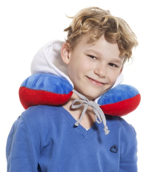 Dětský cestovní polštář s kapucí, kohout