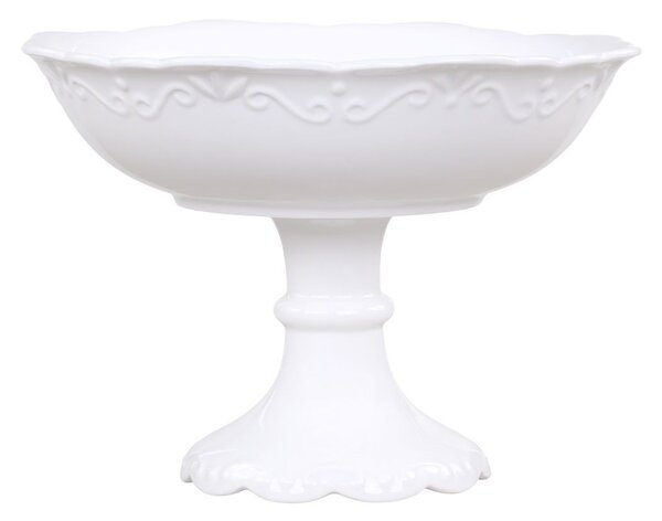 Porcelánová mísa na noze Provence lace - Ø 22*15 cm / 900ml - Chic Antique