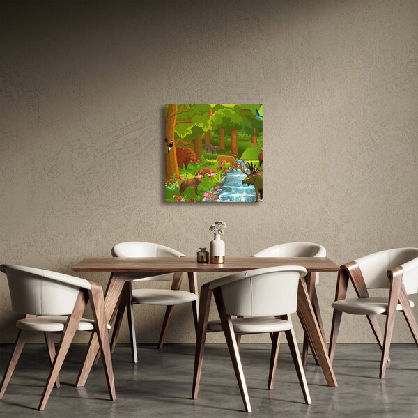 Dětský obraz se zvířátky (30x30 cm)