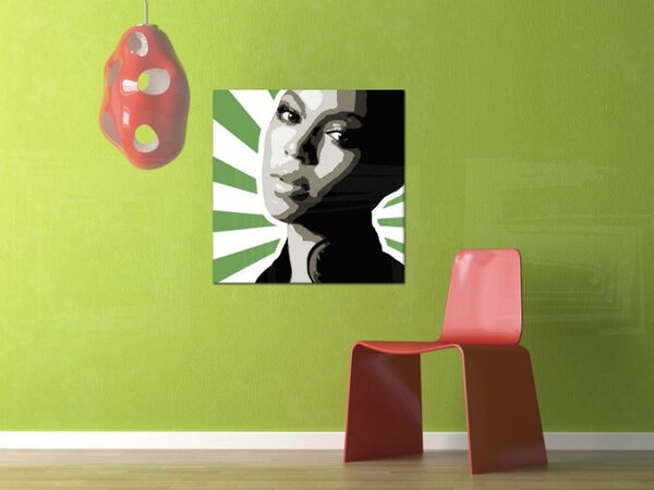 Ručně malovaný POP Art obraz BEYONCÉ bey4