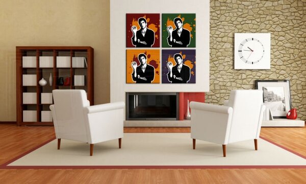 Ručně malovaný POP Art obraz Scarface