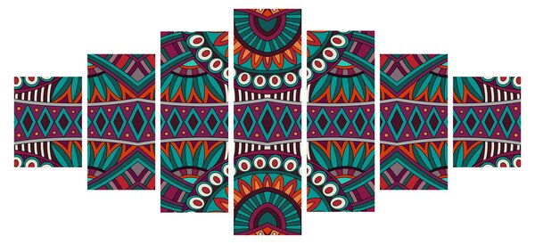 Obraz ornamentální abstrakce (210x100 cm)