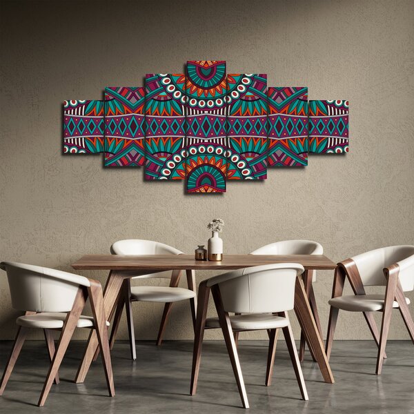 Obraz ornamentální abstrakce (210x100 cm)