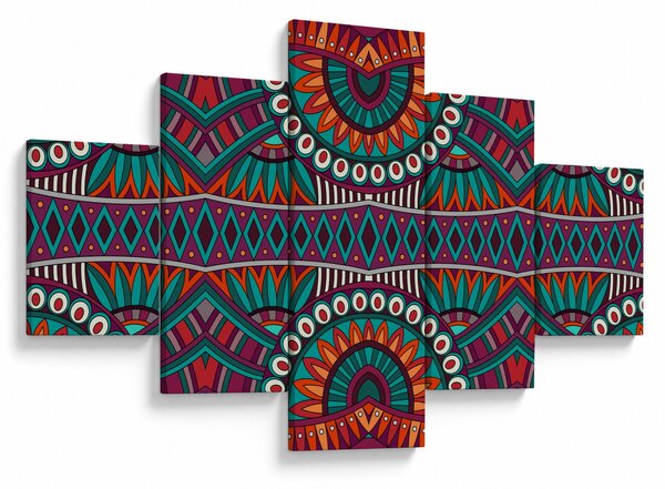 Obraz ornamentální abstrakce (125x70 cm)