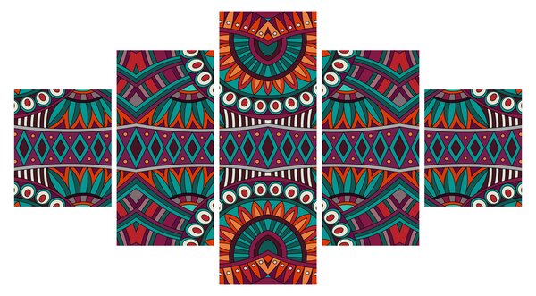 Obraz ornamentální abstrakce (125x70 cm)