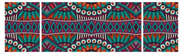 Obraz ornamentální abstrakce (170x50 cm)