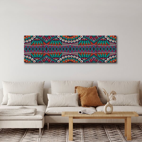 Obraz ornamentální abstrakce (170x50 cm)