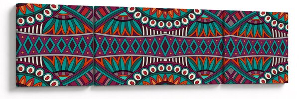 Obraz ornamentální abstrakce (170x50 cm)