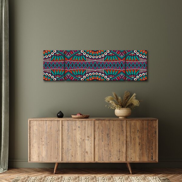 Obraz ornamentální abstrakce (170x50 cm)