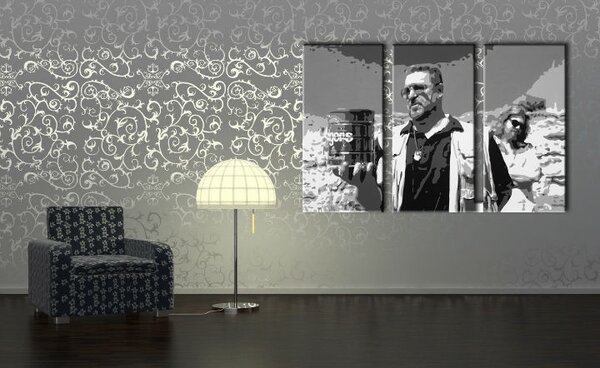 Ručně malovaný POP Art obraz Big Lebowski 3 dílný bl1