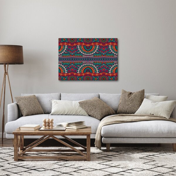 Obraz ornamentální abstrakce (70x50 cm)