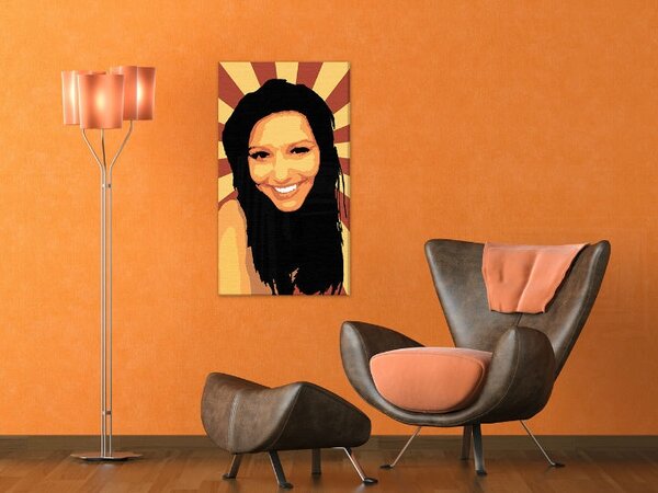 Ručně malovaný POP Art obraz The Girl zuz