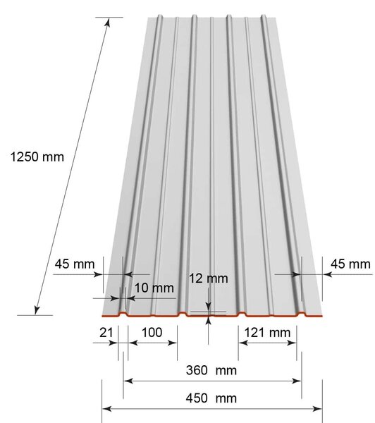 SMART COVER SET sada 12-ti ks trapézových plech H12 RAL 7016 antracitová edá vetn 50 ks roub