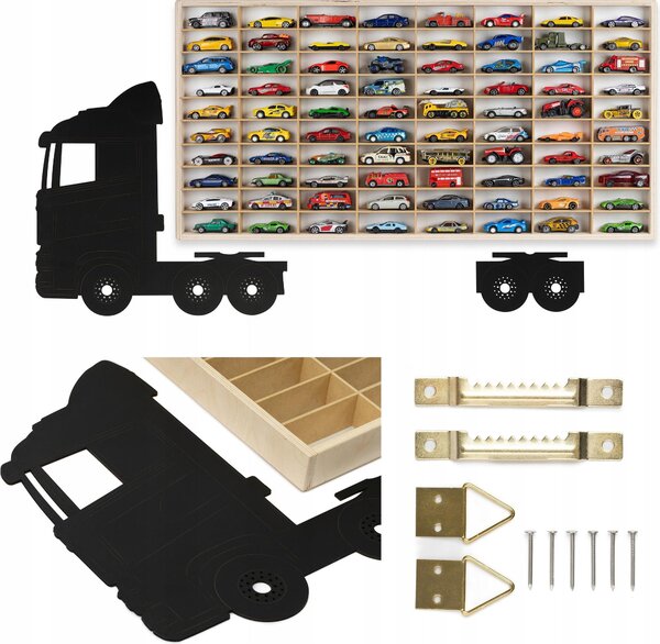 Police Pro Autíka Hot Wheels 80 Míst Pro Autíka Organizér Truck