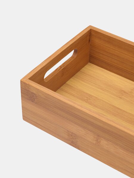 Sinsay - Bambusový úložný box s úchyty - béžová