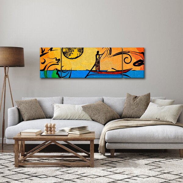 Obraz starověké malby (170x50 cm)