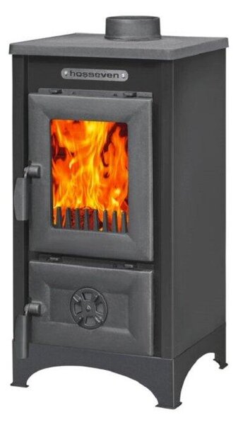 Hosseven, krbová kamna na TP 9008 mini erná, 7,09 kW, prmr 130 mm
