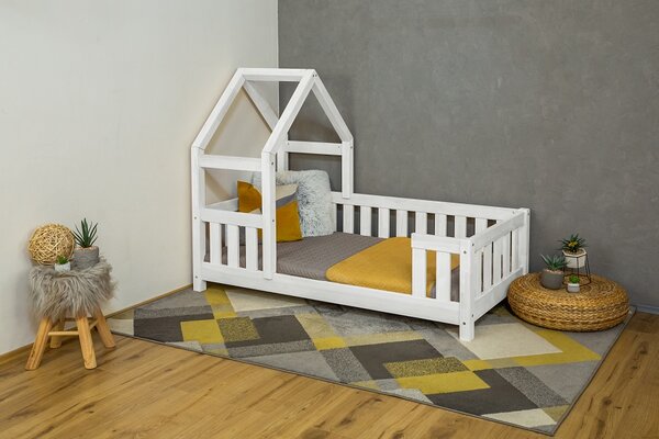MAXIDO Dětská postel domeček Zara 180x80 bílá
