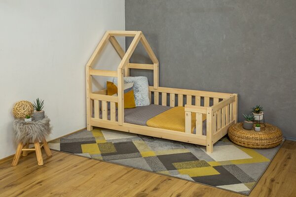 MAXIDO Dětská postel domeček Zara 180x80 přírodní