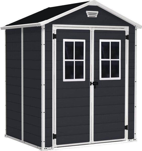 KETER Manor Zahradní Domek S Okny 6X5 Dd 185 X 226 X 152 cm Antracit 17202483