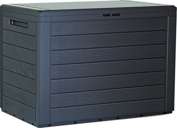Zahradní box Prosperplast WOODEBOX antracit 190L