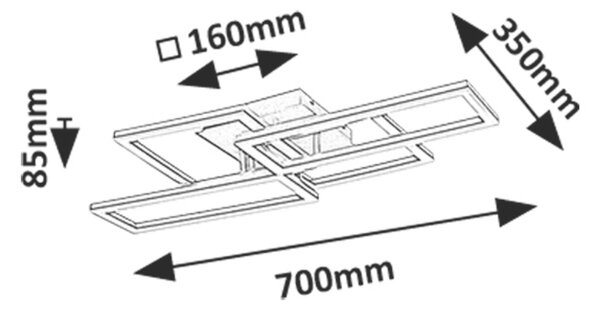 Rabalux DRUSUS LED stropní svítidlo 71389