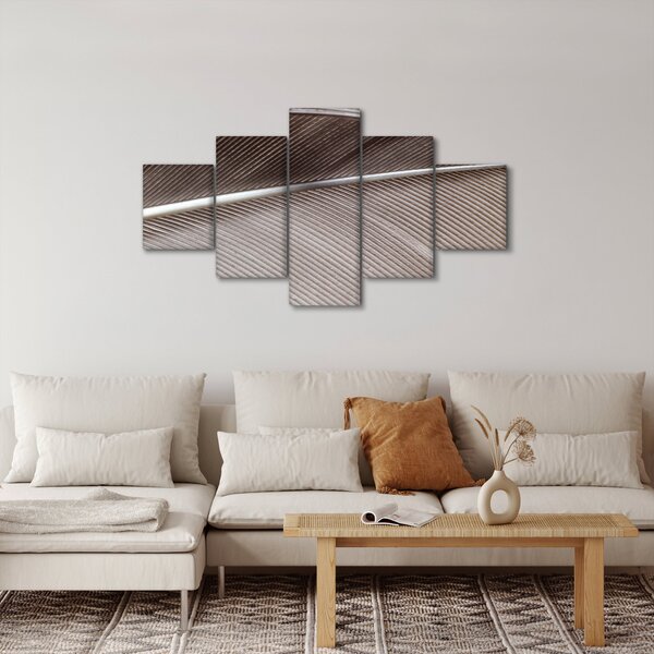 Abstraktní obraz vláken (125x70 cm)