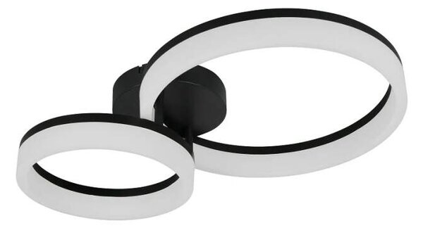 Trio Leuchten R63601232 SCOPE - Stropní LED černé svítidlo 51 x 33cm, 22W, 2800lm, 3000K (Moderní stropní přisazený lustr v černé barvě)