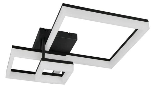 Trio Leuchten R65771332 CAMINO - Stropní LED černé svítidlo 65 x 46cm, 32W, 4000lm, 3000K (Moderní stropní přisazený lustr v černé barvě)