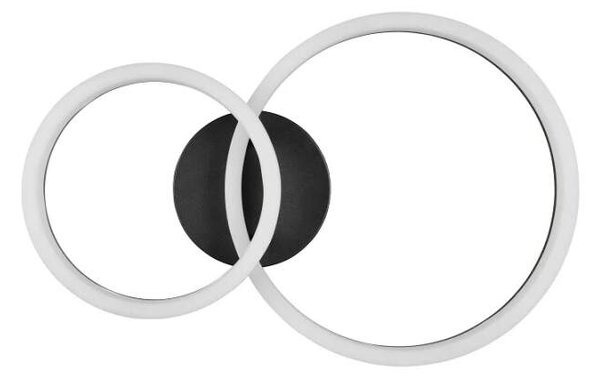Trio Leuchten R63601232 SCOPE - Stropní LED černé svítidlo 51 x 33cm, 22W, 2800lm, 3000K (Moderní stropní přisazený lustr v černé barvě)