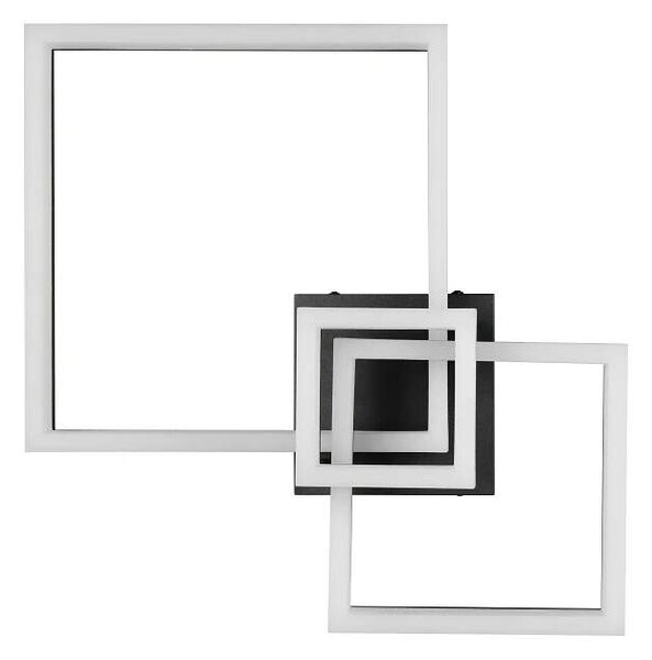 Trio Leuchten R65771332 CAMINO - Stropní LED černé svítidlo 65 x 46cm, 32W, 4000lm, 3000K (Moderní stropní přisazený lustr v černé barvě)