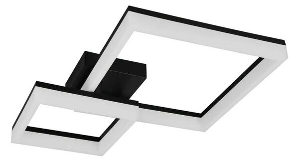 Trio Leuchten R65771232 CAMINO - Stropní LED černé svítidlo 62 x 46cm, 22W, 2800lm, 3000K (Moderní stropní přisazený lustr v černé barvě)
