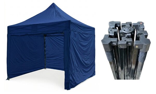 TENTino Nůžkový párty stan 3x3 m STEEL HEXAGON Barva opláštění (Zvolte variantu): 11A - ČERNÁ