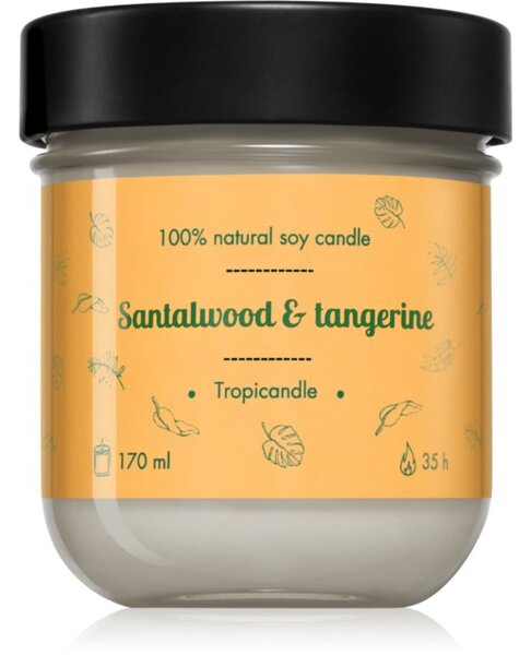 Tropicandle Santalwood & Tangerine vonná svíčka 170 ml