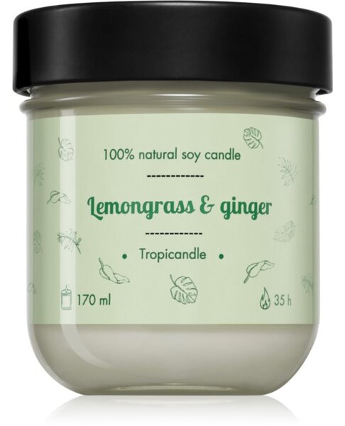 Tropicandle Lemongrass & Ginger vonná svíčka 170 ml